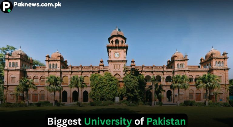 Biggest University of Pakistan how many universities in Pakistan ?